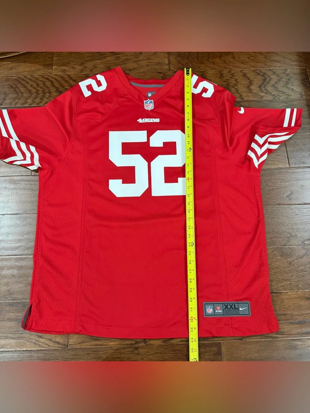 Nike NFL Jersey San Francisco 49ers Patrick Willis #52 Red/White Men’s XXL